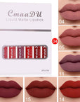 6 Boxes Of Matte Non-stick Cup Waterproof Lipstick