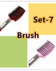 Hairbrush Anti Klit Brushy Haarborstel Women Detangler Hair Brush Bristle Nylon Scalp Massage  Teaser Hair Brush Comb