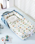 Baby Removable And Washable Bed Crib Portable Crib Travel Bed For Children Infant Kids Cotton Cradle