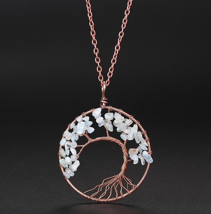 off White Pendant of Tree of Life Nature Necklace