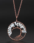 off White Pendant of Tree of Life Nature Necklace