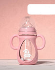 Baby bottle with handle