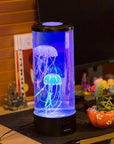 LED Jellyfish Aquarium Lamp Night Light USB Powered