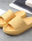 Yellow Hot Summer Cute Super Soft Slippers For Women Men