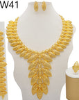 24K Gold Plated Banquet Necklace Suit