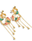 Earrings Tide Butterfly Tassel Female Temperament Long Paragraph