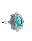 Natural Apatite Ring S925 Silver