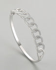 S925 Silver Twist Chain Bracelet for Women