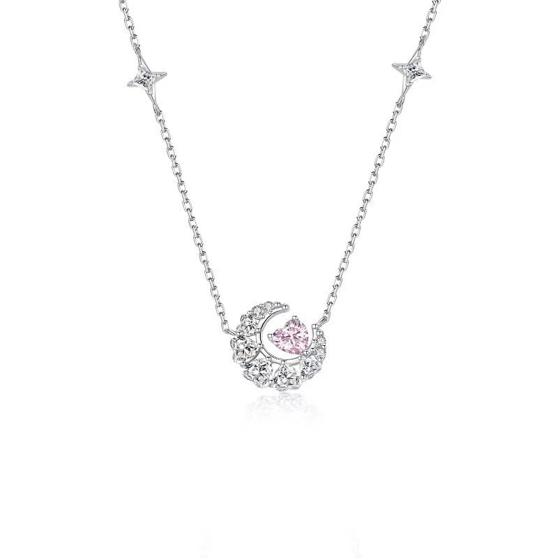 Beautiful Stars and Moon Star Necklace for Women