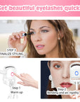 Electric Temperature Control Mini Eyelash Curler Using Steps