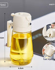 470ML Olive Oil Sprayer Dispenser For Cooking BBQ 2 In 1 Glass Oil Vinegar Soy Sauce Spray Kitchen Oil Bottle For Air Fryer