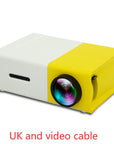 Portable Projector 3D Hd Led Home Theater Cinema HDMI-compatible Usb Audio Projector Yg300 Mini Projector