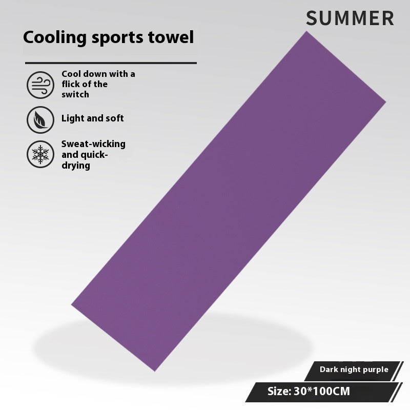 Dark Night Purple Outdoor Sports Sweat-absorbent Breathable Towel