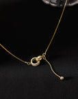 Luxury Two Interlocking Circles Necklace