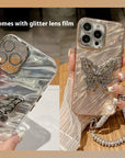 Water Ripple Lens Protector Butterfly Silicone Phone Case