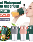 Mini USB Rechargeable Portable Blender Electric Fruit Juicer Kitchen Smoothie Maker Lightweight Sports Bottle Multifunction Blender