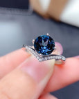 Silver London Blue Topaz Ring Female