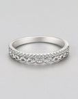 S925 Silver Light Luxury Chain Diamond Ring