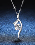 Sterling Silver Classic Diamond Necklace for Women