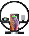 Wireless Charger Stand Table Lamp Touch Switch 10W Charger For Apple Watch Cell Phones Headphones