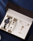 Gift Box Watches Set Bracelet Necklace Earring Ring Set