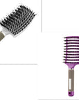 Hairbrush Anti Klit Brushy Haarborstel Women Detangler Hair Brush Bristle Nylon Scalp Massage  Teaser Hair Brush Comb