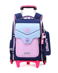 Primary School Student Trolley Schoolbag Detachable Backpack