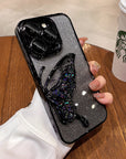 Transparent Shatter-proof Quicksand Butterfly X Phone Case