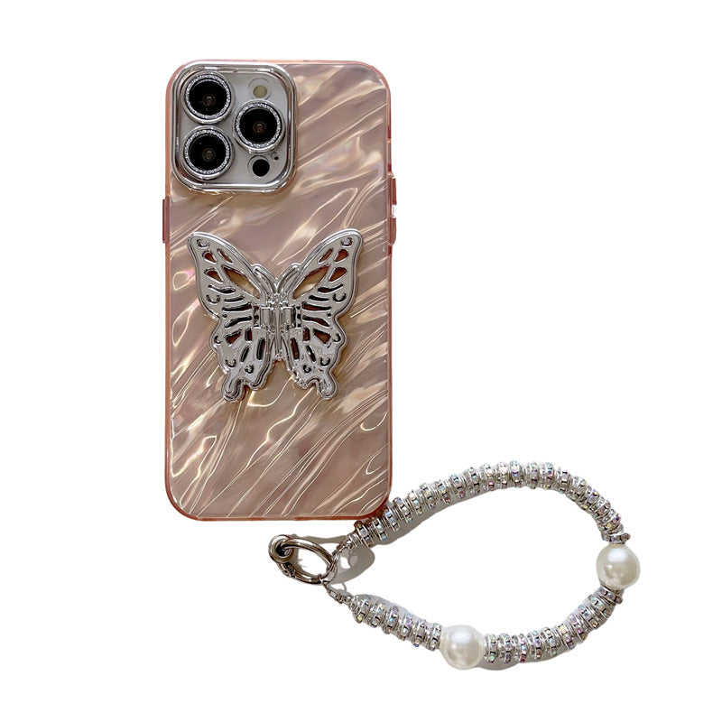 Water Ripple Lens Protector Butterfly Silicone Phone Case