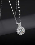 Sterling Silver Zircon Necklace for Women