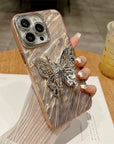 Water Ripple Lens Protector Butterfly Silicone Phone Case