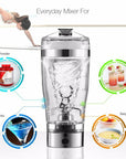 Electric Protein Shake Stirrer USB Shake Bottle Milk Coffee Blender Kettle Sports And Fitness Charging Electric Shaker Cup