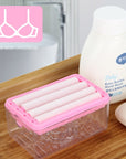 New Usage Roller Type Soap Dish Holder For Bathroom Toliet Soap Box Plastic Storage Container With Drain Water Bathroom Gadgets