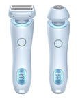 2 In 1 Hair Removal Epilator USB Rechargeable Trimmer Women Body Razor Face Leg Armpit Bikini Hand Pubic Shaver Hair Remover