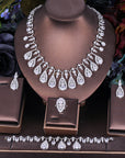 Sparkling Zircon Bridal Jewelry Set Necklace