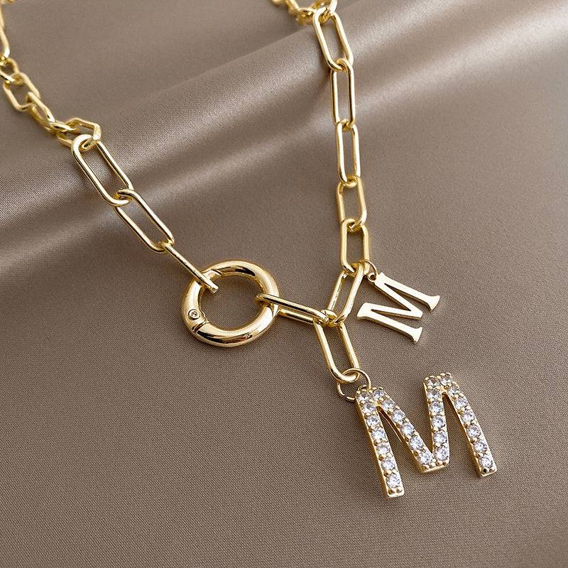 Beautiful Letter M Necklace For Woman