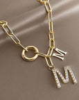 Beautiful Letter M Necklace For Woman