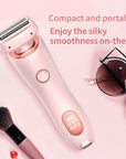 2 In 1 Hair Removal Epilator USB Rechargeable Trimmer Women Body Razor Face Leg Armpit Bikini Hand Pubic Shaver Hair Remover