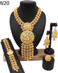 24K Gold Plated Banquet Necklace Suit