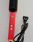 New 2 In 1 Hair Straightener Hot Comb Negative Ion Curling Tong Dual-purpose Electric Hair Brush