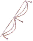 Rhinestone Layered Anklet in white background