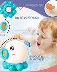 Octopus Fountain Bath Toy Water Jet Rotating Shower Bathroom Toy Summer Water Toys Sprinkler Beach Toys Kids Water Toys