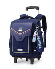 Primary School Student Trolley Schoolbag Detachable Backpack