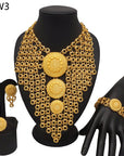 24K Gold Plated Banquet Necklace Suit