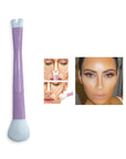 Two-in-one Nose Shadow Makeup Brush with girl