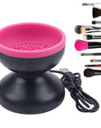 Portable Automatic Electric Makeup Brush Cleaner Machine with Cables