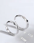 S925 Sterling Silver Rings By Light Reflect Show Surprise Love Pattern Surface Hidden New Jewelry Romantic Party Gift Wedding Engagement