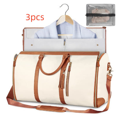 Large Capacity Travel Duffle Bag Women&#39;s Handbag Folding Suit Bag Waterproof Clothes Totes