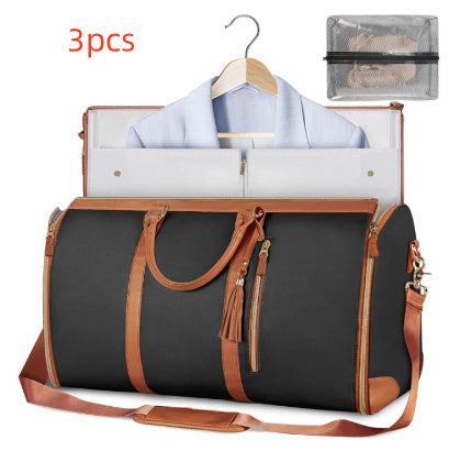 Large Capacity Travel Duffle Bag Women&#39;s Handbag Folding Suit Bag Waterproof Clothes Totes