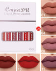 6 Boxes Of Matte Non-stick Cup Waterproof Lipstick with Lip images